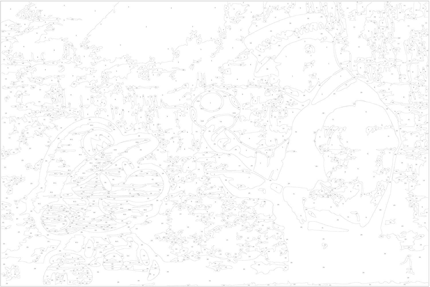 Glezna izkrāso pēc cipariem - Mario (Banksy) 60x40 cm Artgeist