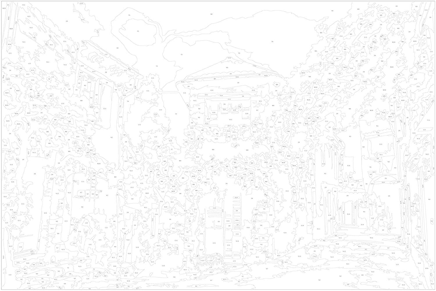 Glezna izkrāso pēc cipariem - Mediterranean Town 60x40 cm Artgeist