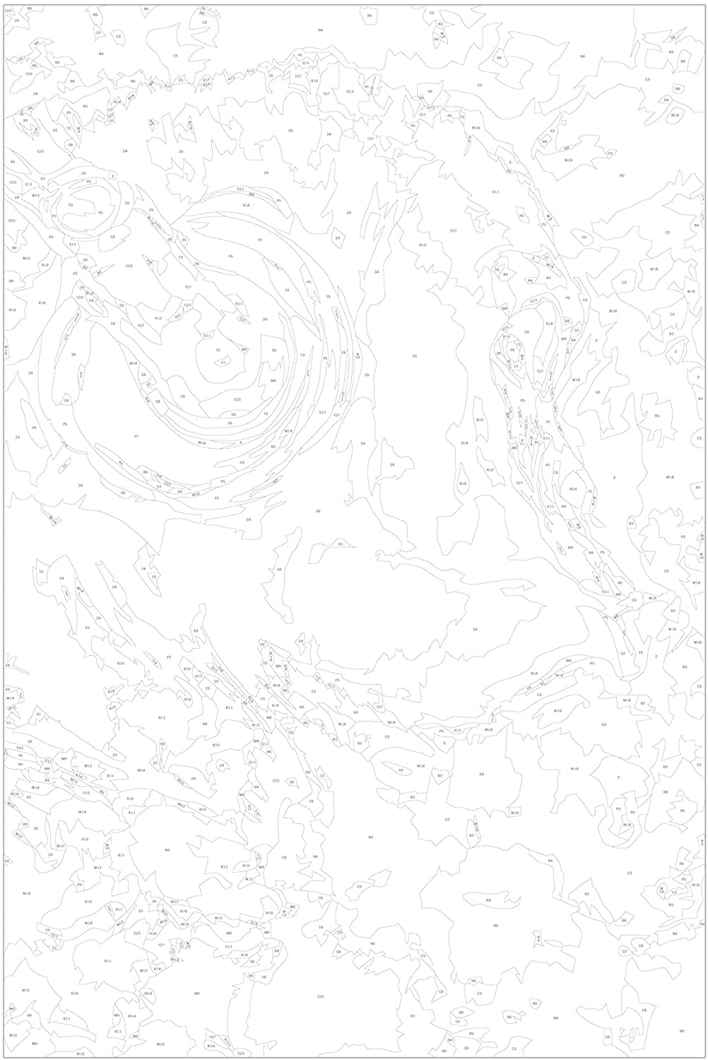 Glezna izkrāso pēc cipariem - Monkey In Headphones 40x60 cm Artgeist