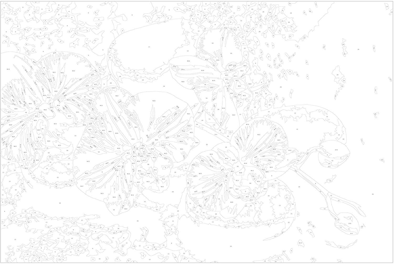 Glezna izkrāso pēc cipariem - Orchid With Zen Stones 60x40 cm Artgeist