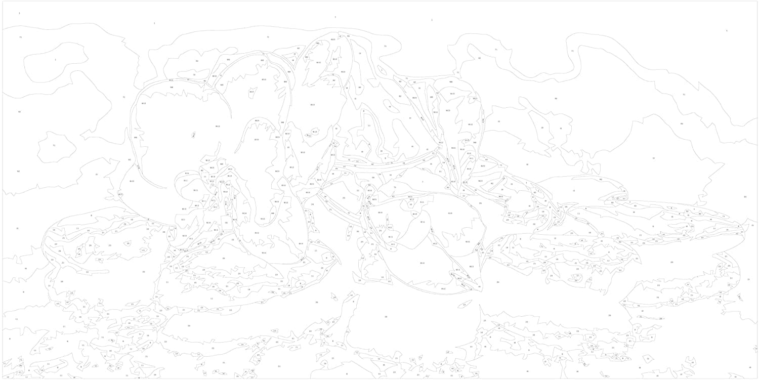 Glezna izkrāso pēc cipariem - Orchid With Zen Stones 80x40 cm Artgeist