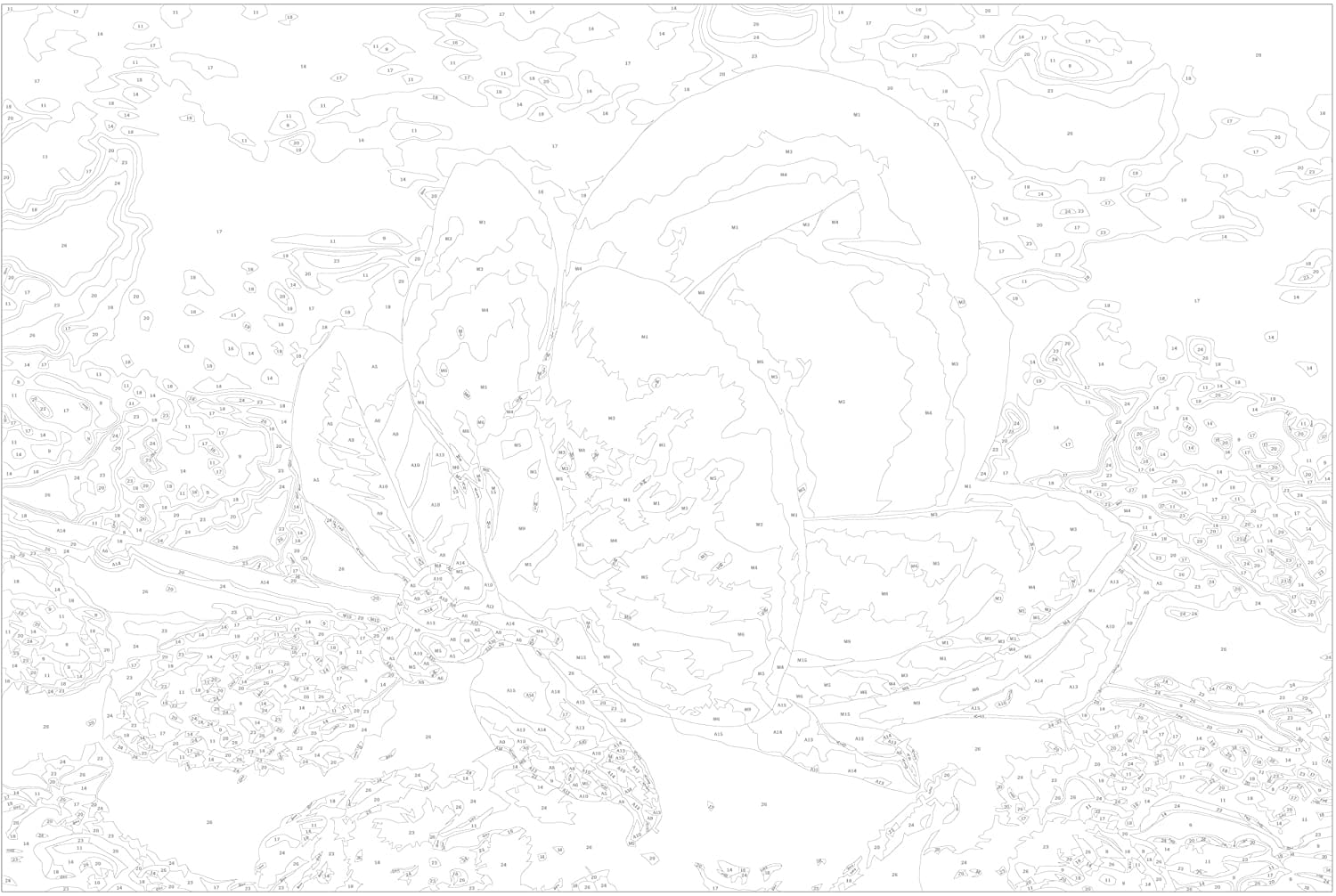 Glezna izkrāso pēc cipariem - Pink Flower and Stones 60x40 cm Artgeist