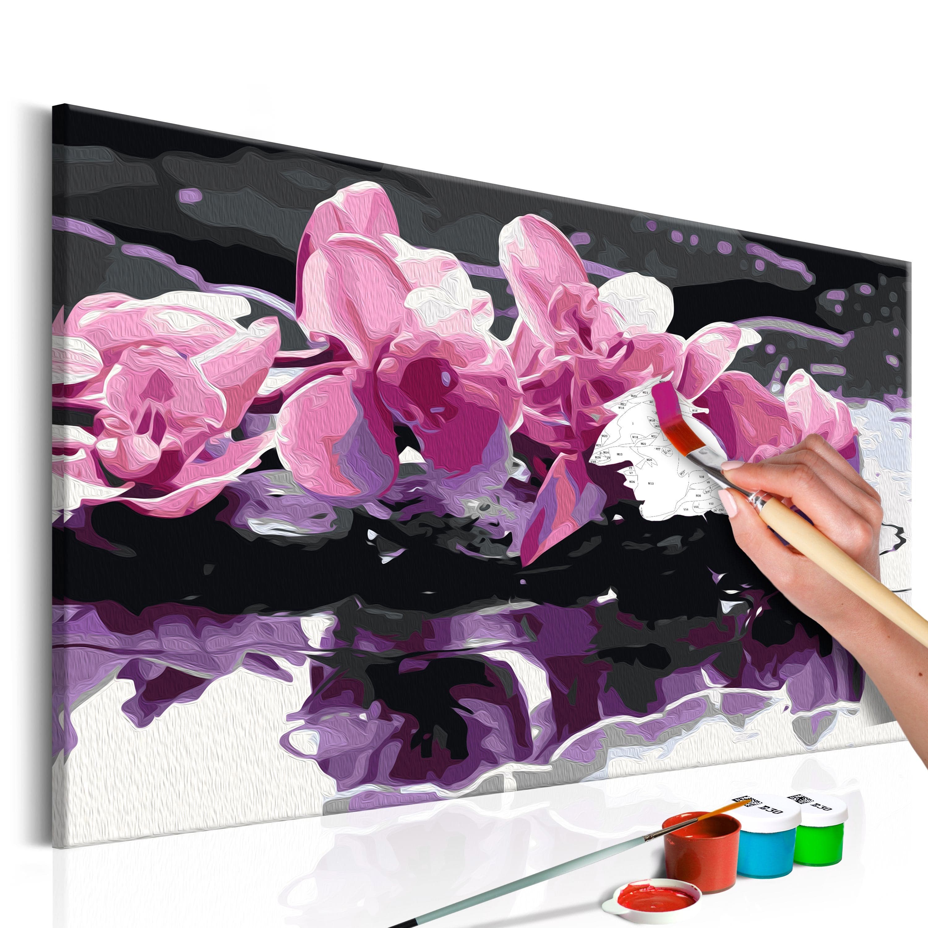 Glezna izkrāso pēc cipariem - Purple Orchid 60x40 Artgeist