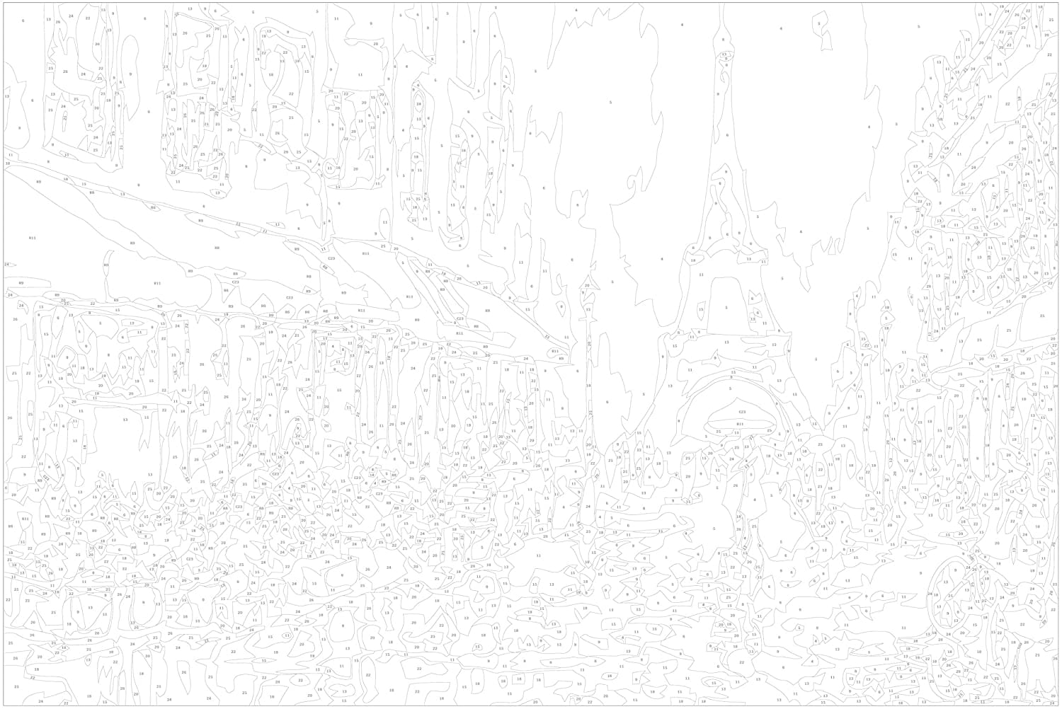 Glezna izkrāso pēc cipariem - Rainy Paris 60x40 cm Artgeist