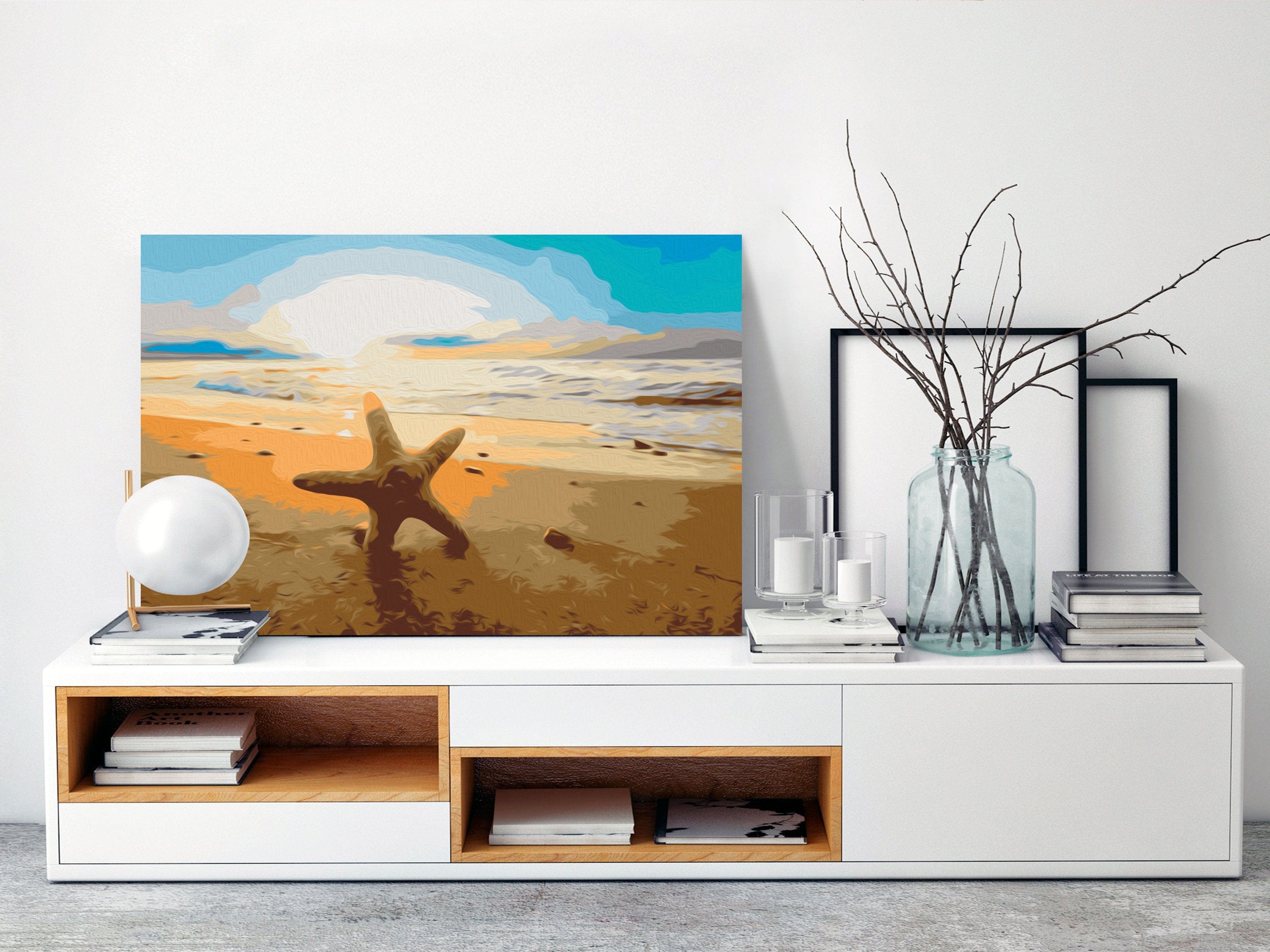 Glezna izkrāso pēc cipariem - Sea Finds 60x40 cm Artgeist