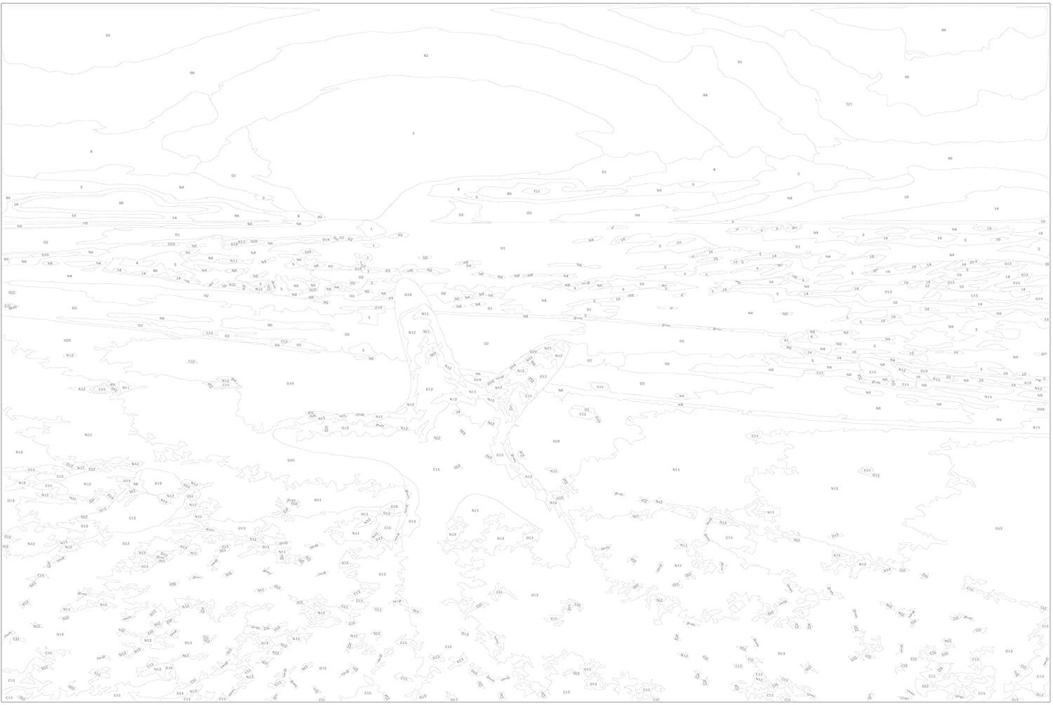 Glezna izkrāso pēc cipariem - Sea Finds 60x40 cm Artgeist