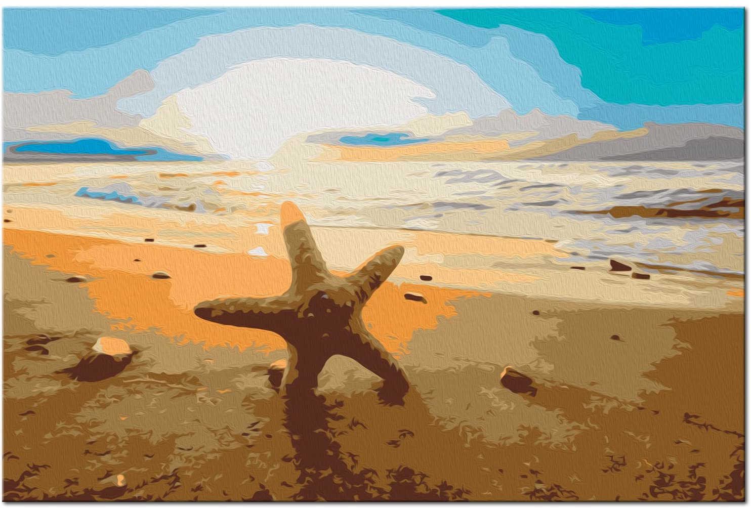 Glezna izkrāso pēc cipariem - Sea Finds 60x40 cm Artgeist