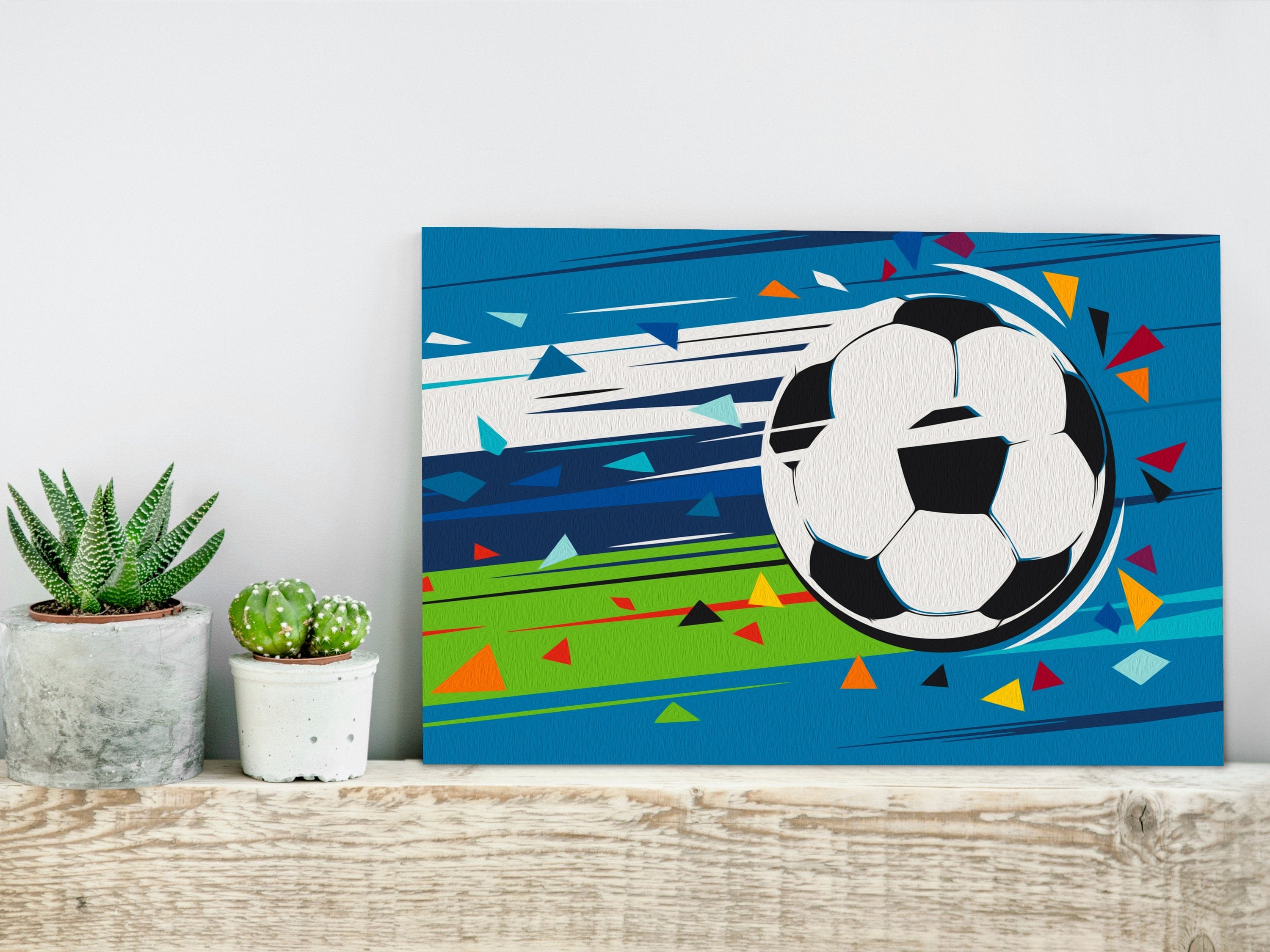 Glezna izkrāso pēc cipariem - Shoot and Goal! 60x40 cm Artgeist