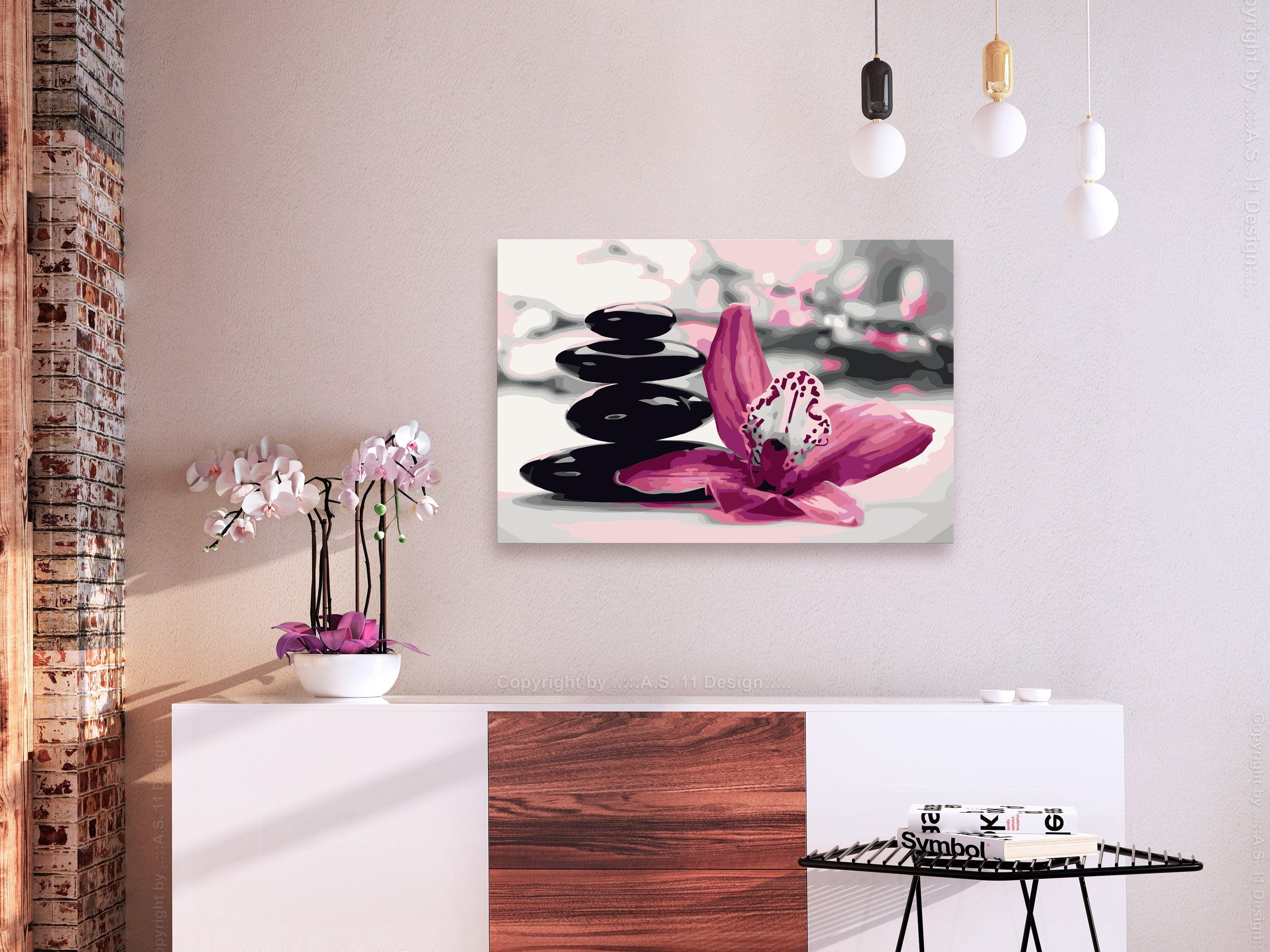 Glezna izkrāso pēc cipariem - Stones Tower 60x40 cm Artgeist