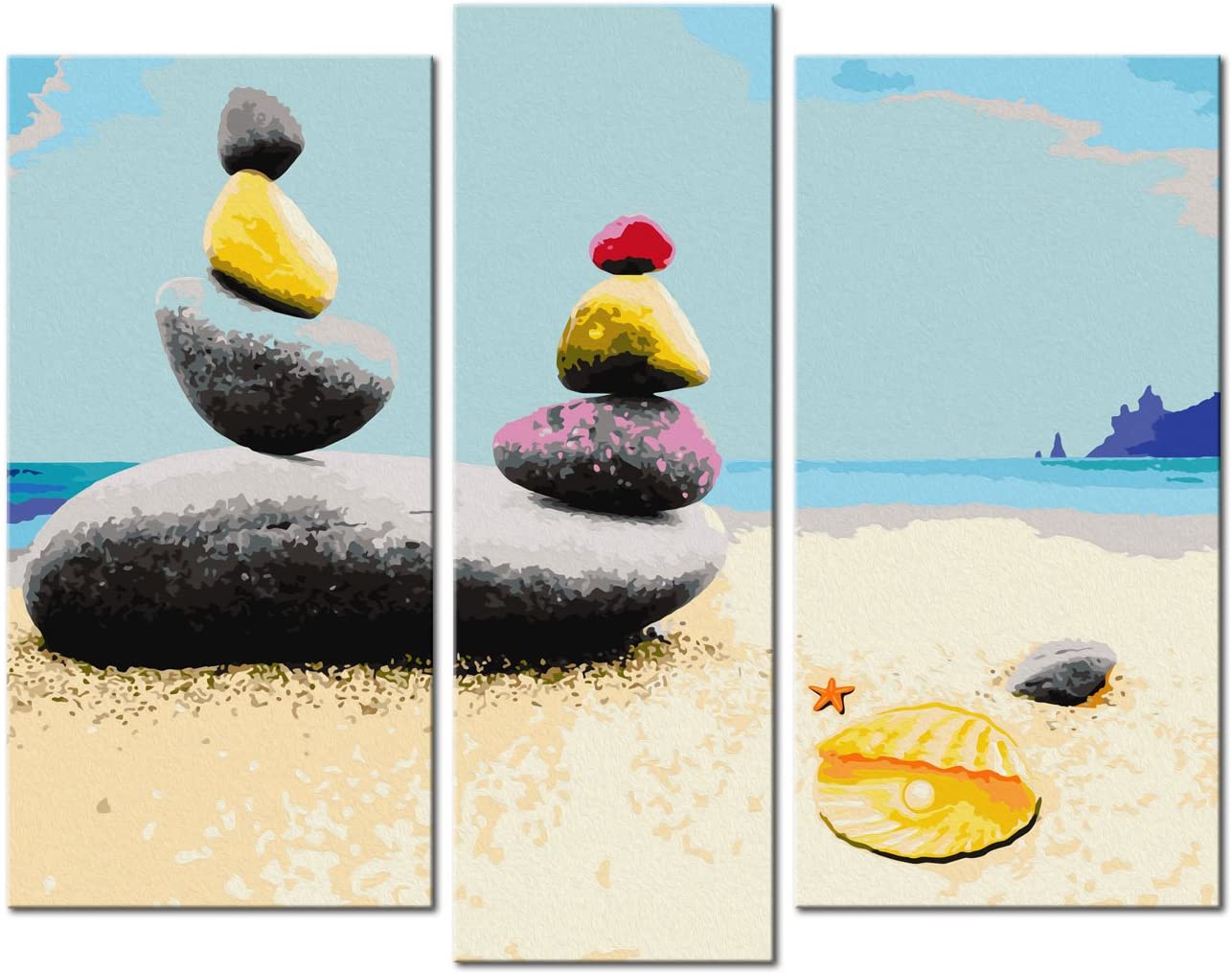 Glezna izkrāso pēc cipariem - Summer Beach 110x90 cm Artgeist