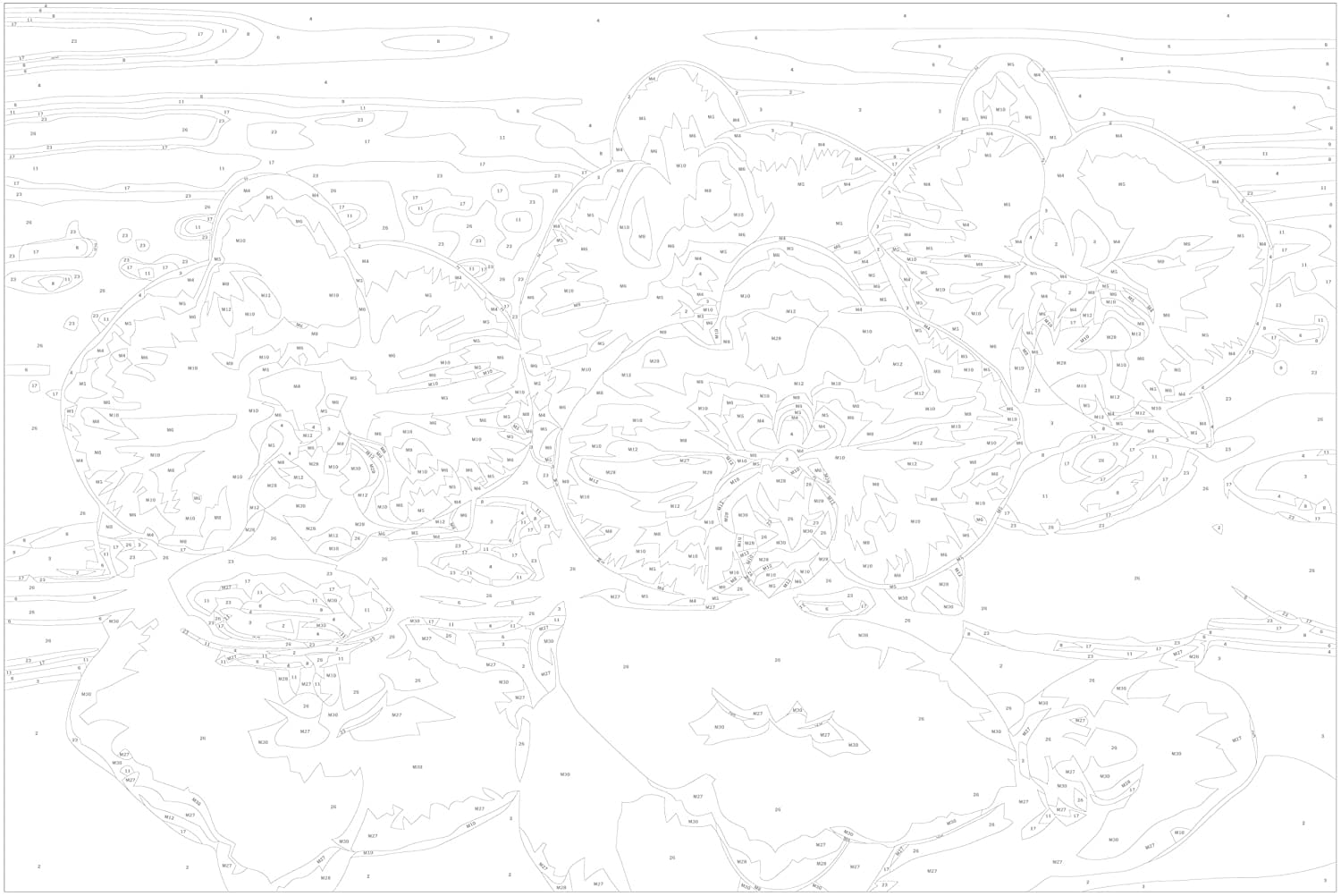 Glezna izkrāso pēc cipariem - Three Orchids 60x40 cm Artgeist