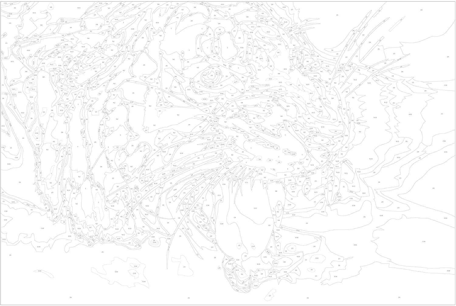 Glezna izkrāso pēc cipariem - Tiger Roar 60x40 cm Artgeist