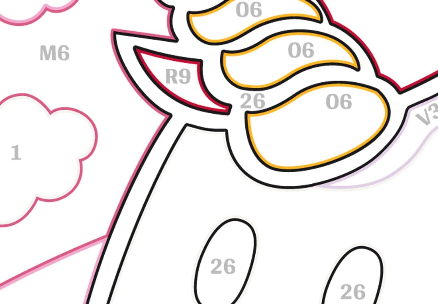 Glezna izkrāso pēc cipariem - Unicorns 33x23 cm Artgeist