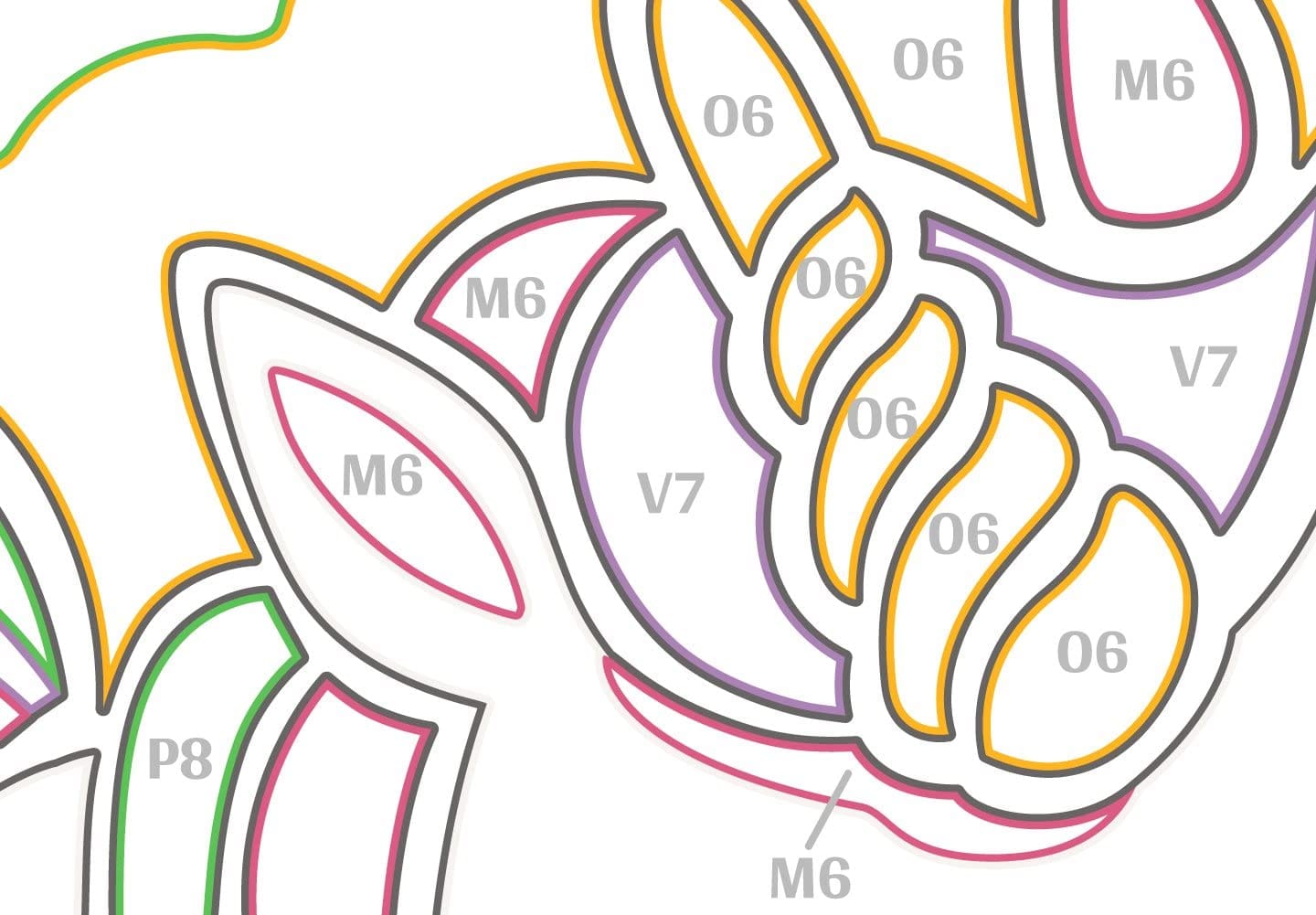 Glezna izkrāso pēc cipariem - Unicorns (Green & Pink) 33x23 cm Artgeist