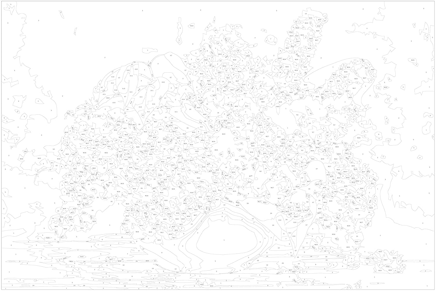 Glezna izkrāso pēc cipariem - Vase and Flowers 60x40 cm Artgeist