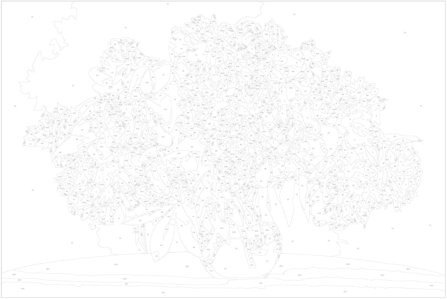 Glezna izkrāso pēc cipariem - White Flowers In A Vase 60x40 cm Artgeist