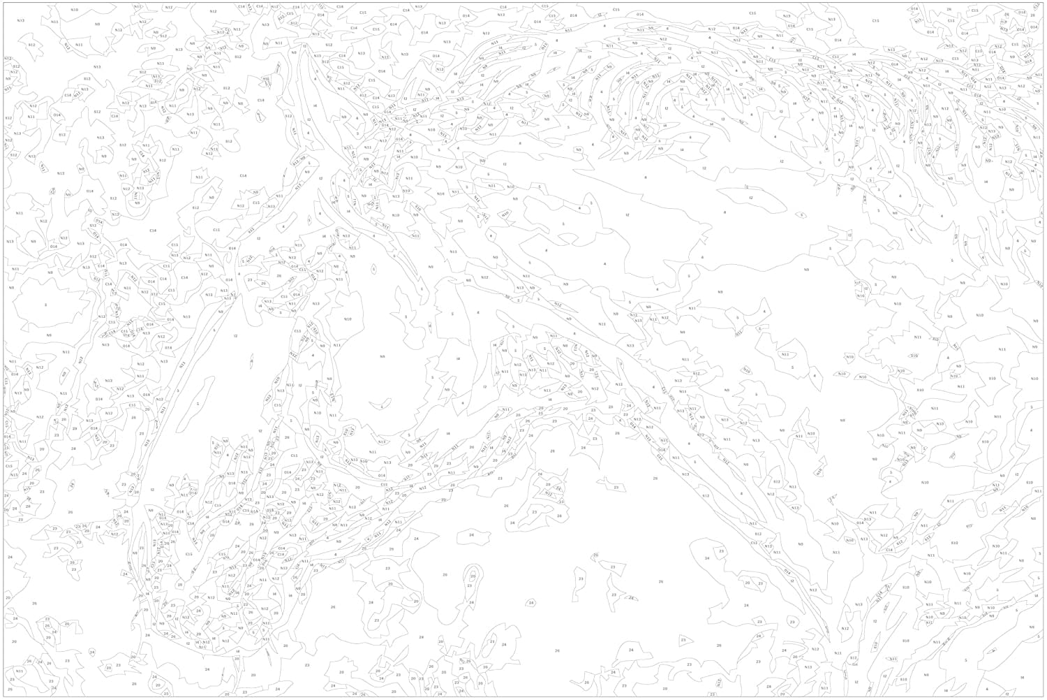 Glezna izkrāso pēc cipariem - White Horse 60x40 cm Artgeist