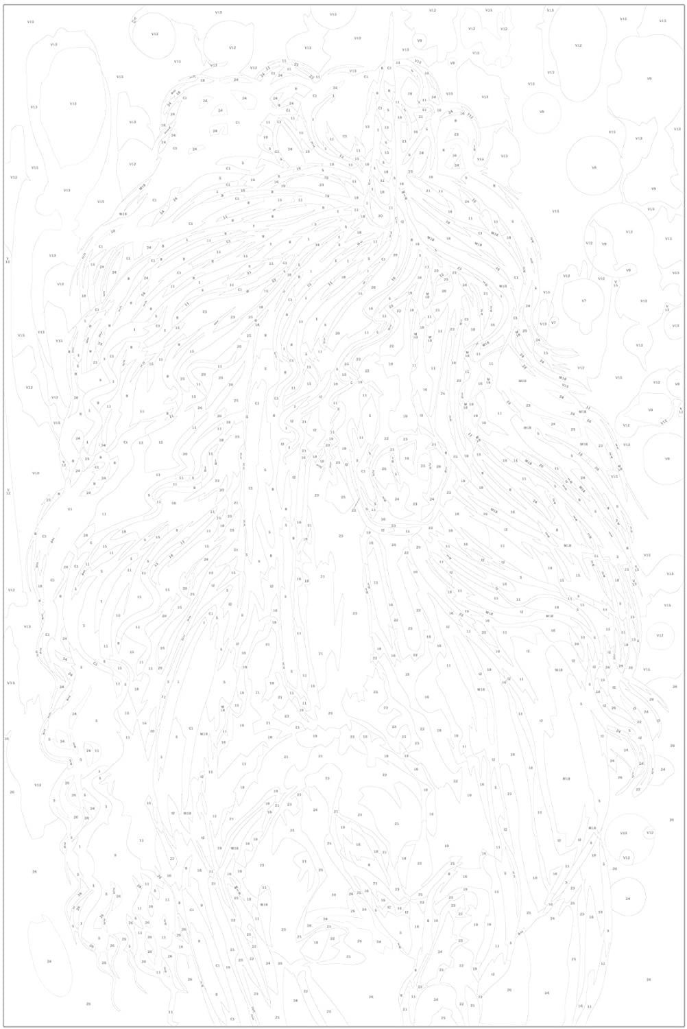 Glezna izkrāso pēc cipariem - White Unicorn 40x60 cm Artgeist