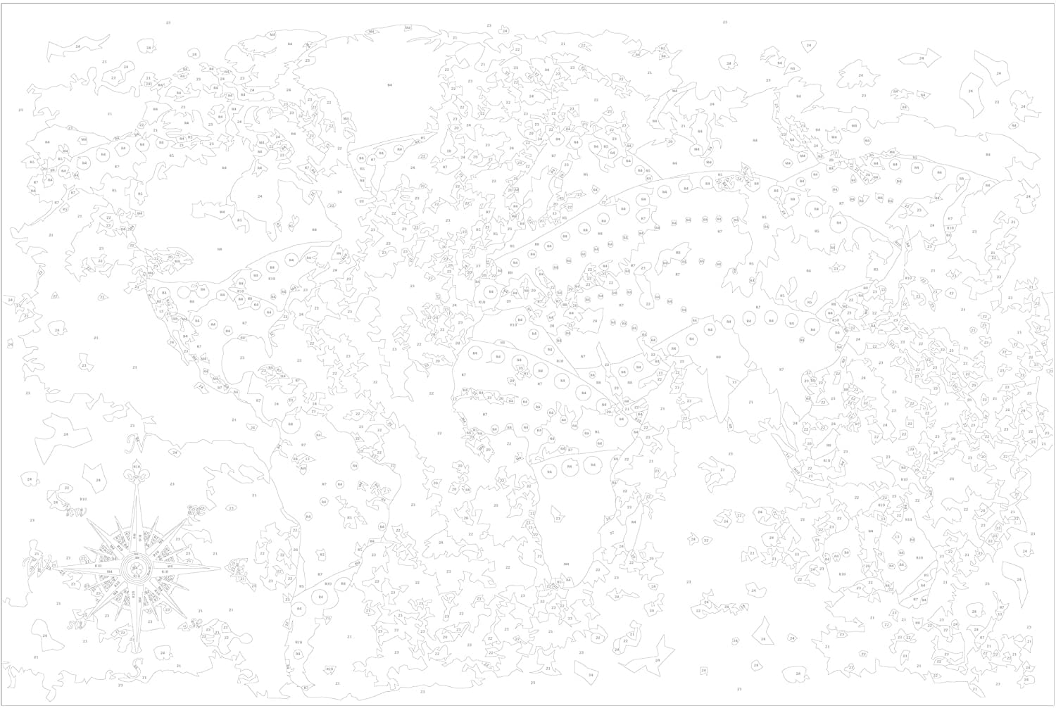 Glezna izkrāso pēc cipariem - World of Cinematography 60x40 cm Artgeist