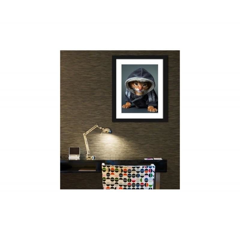 Glezna melnā rāmī - A kitten in a hooded cat Home Trends
