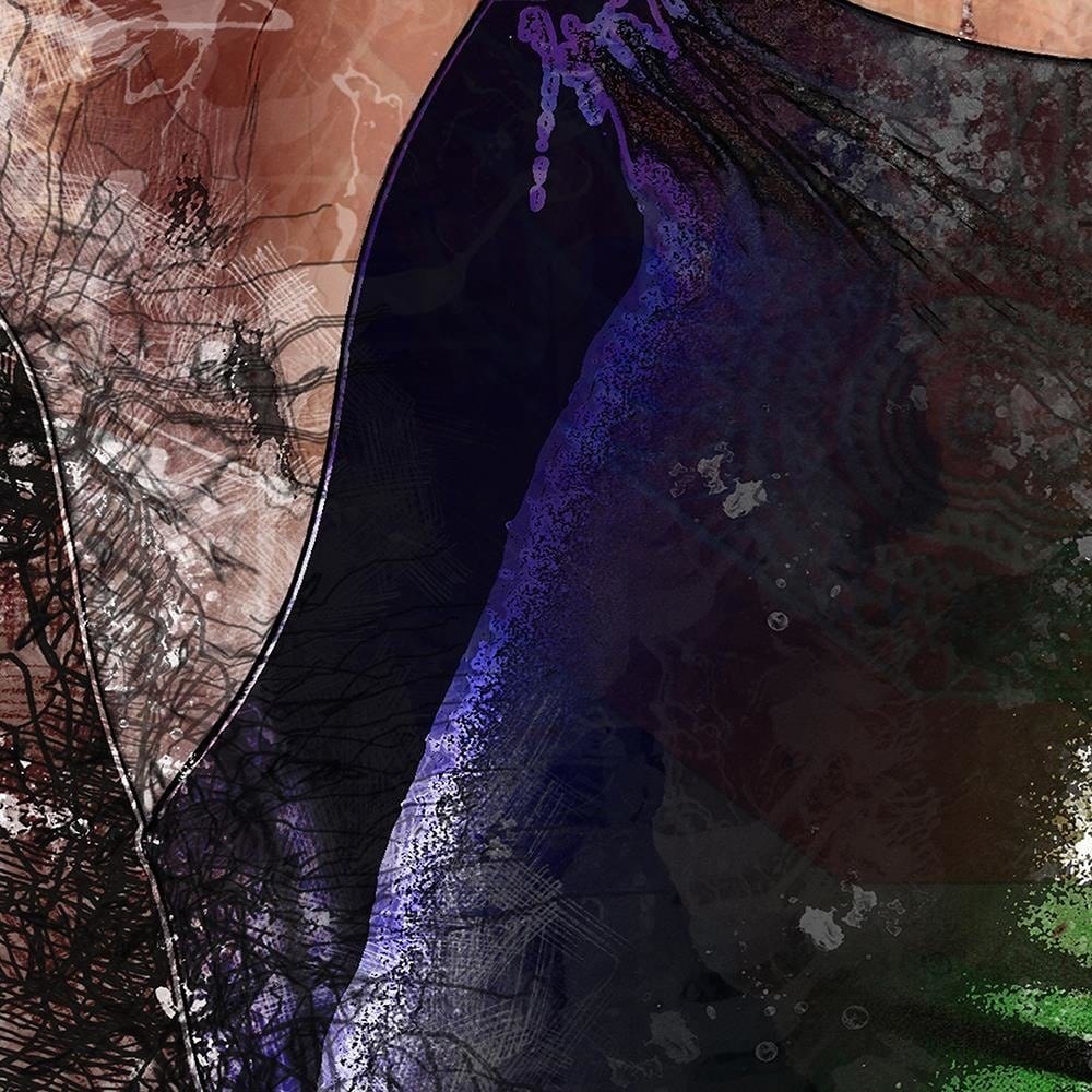 Glezna melnā rāmī - A Man In A Sports Shirt Home Trends