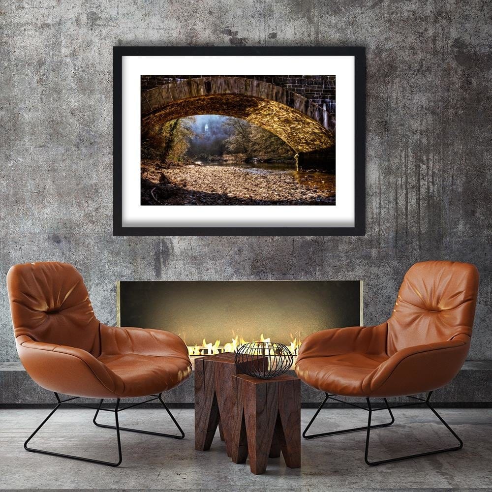 Glezna melnā rāmī - A Mysterious Place Under The Bridge Home Trends