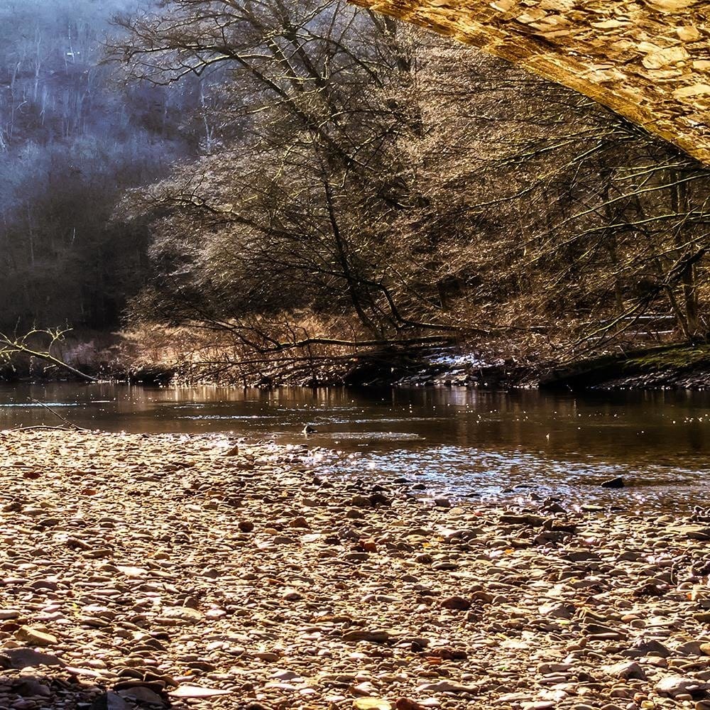 Glezna melnā rāmī - A Mysterious Place Under The Bridge Home Trends