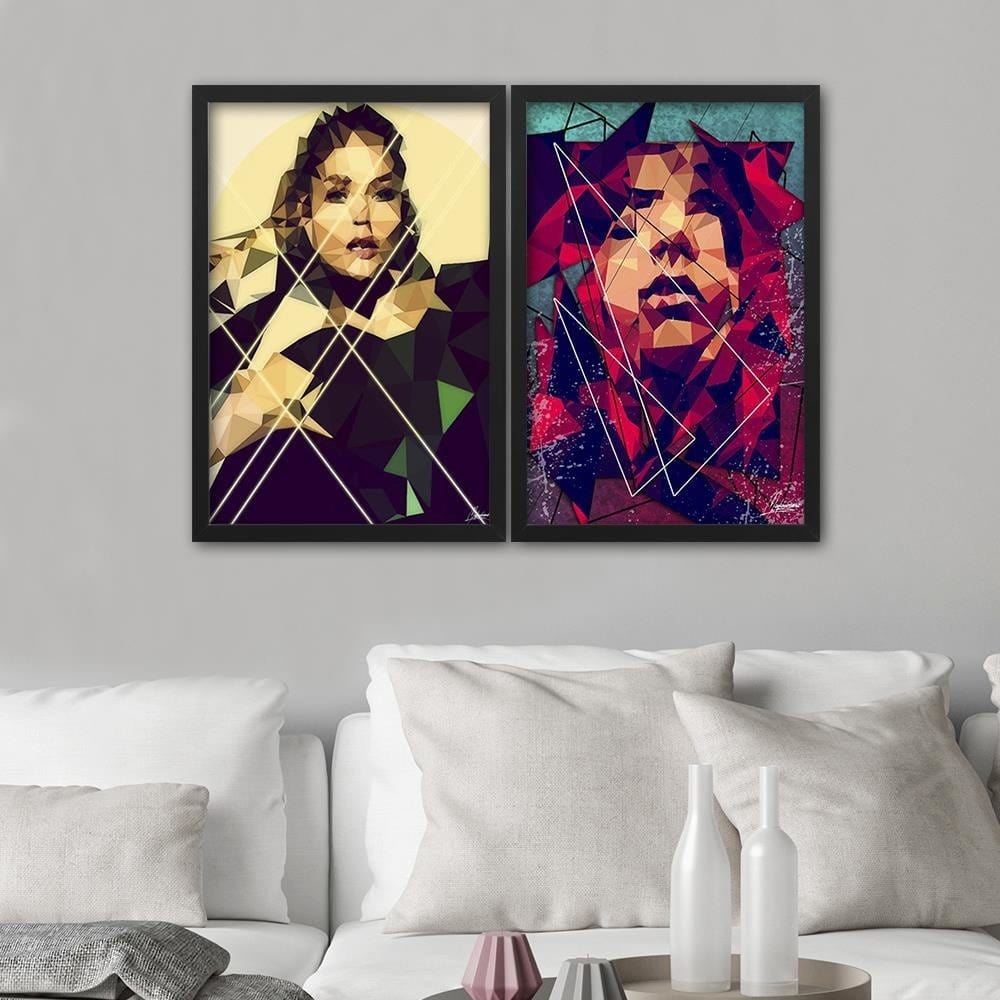 Glezna melnā rāmī - A Woman's Face Home Trends