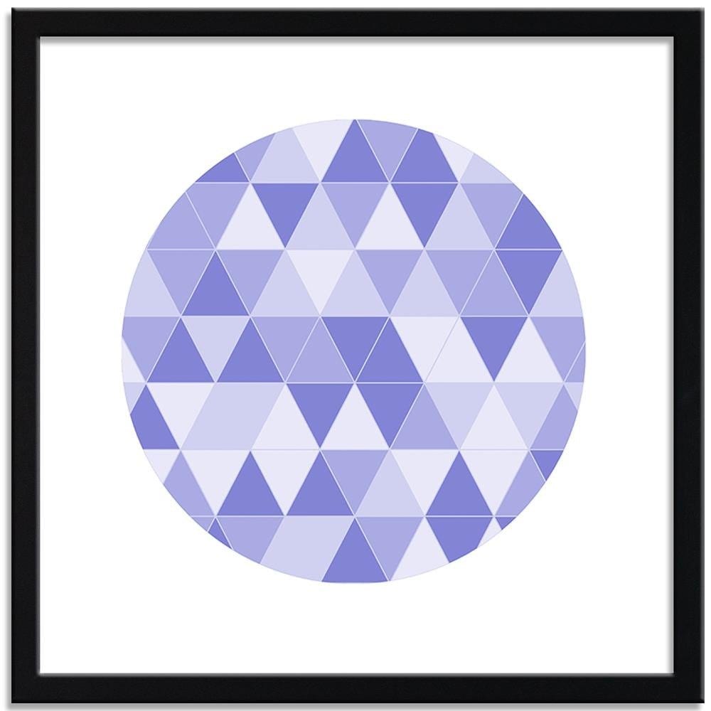 Glezna melnā rāmī - Abstract Circle 7 Home Trends