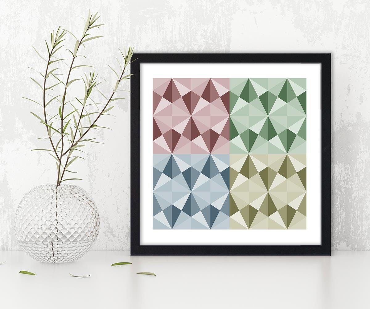 Glezna melnā rāmī - Abstract Forms 2 Home Trends