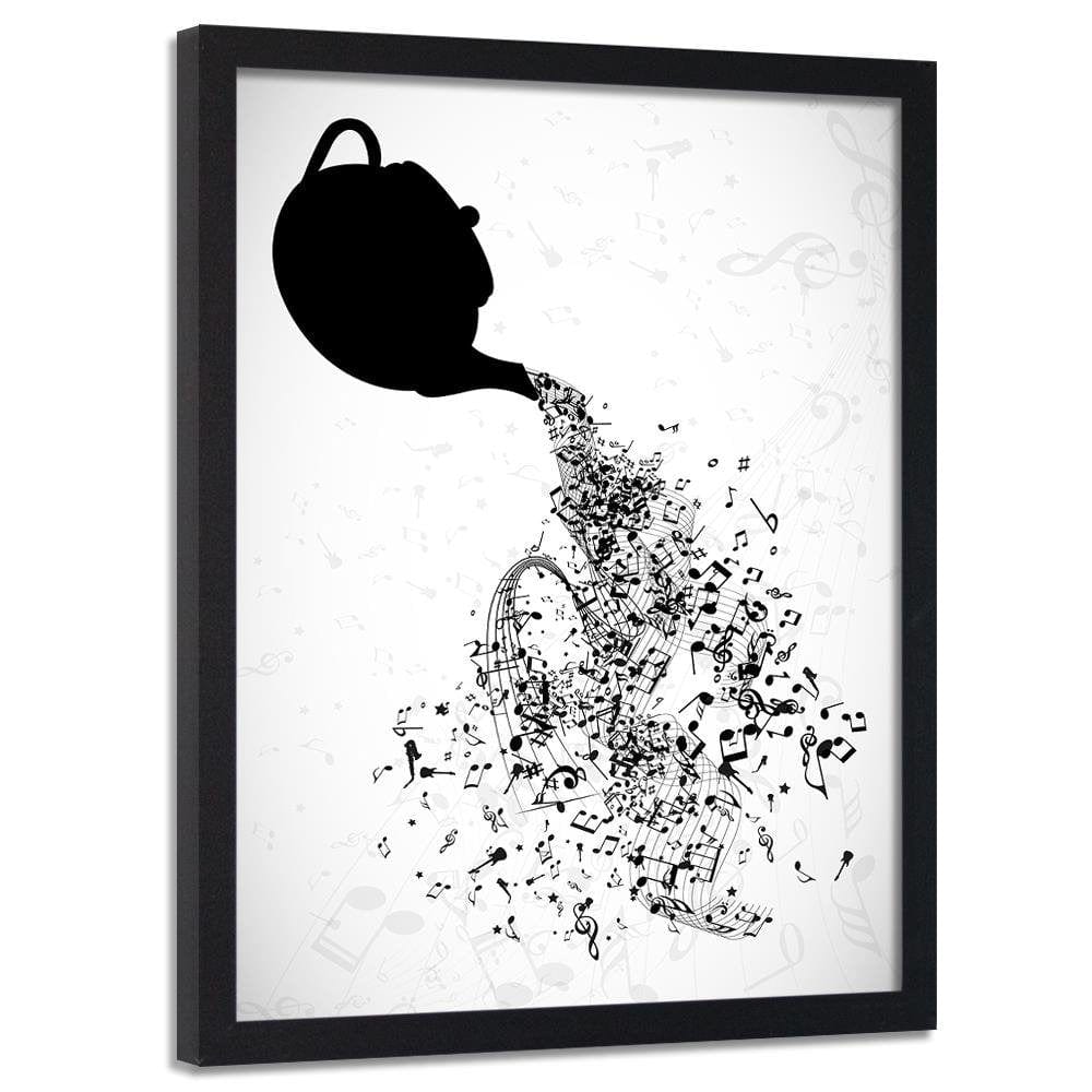 Glezna melnā rāmī - Abstract Image Black And White Home Trends