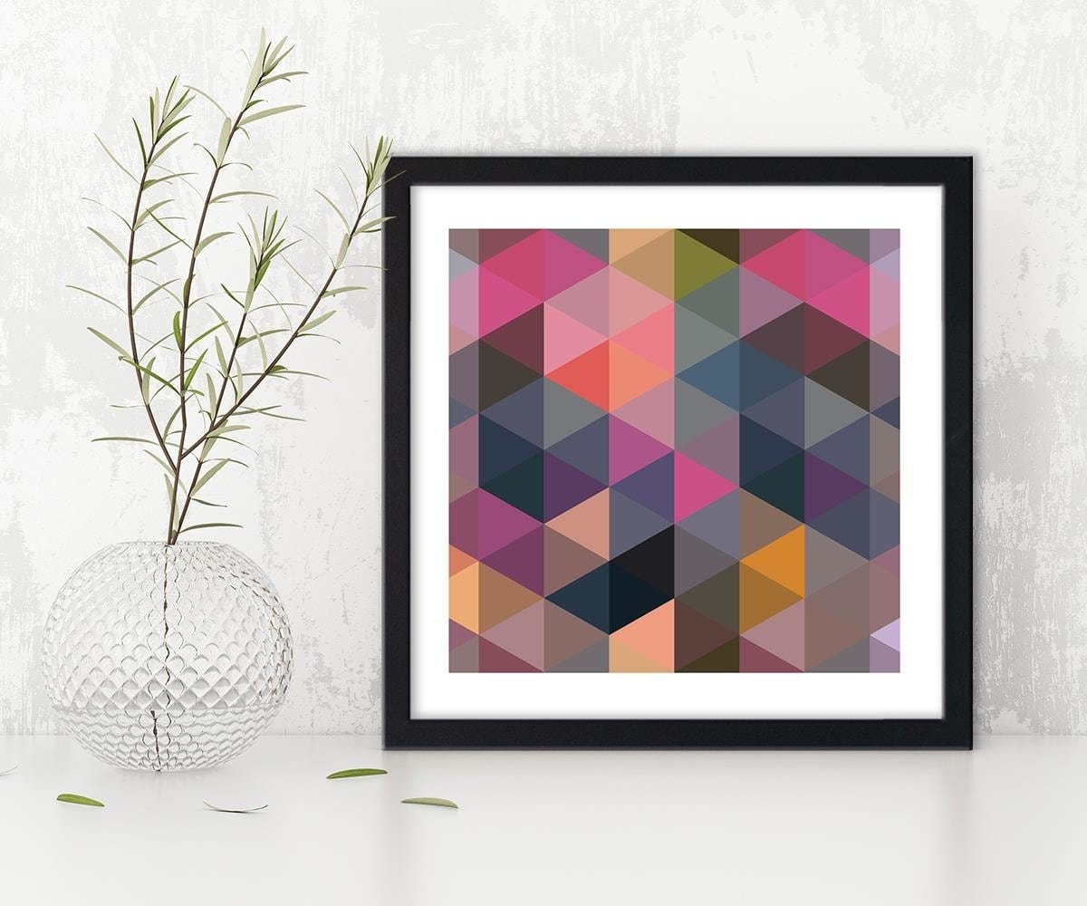 Glezna melnā rāmī - Abstract Pattern 1 Home Trends