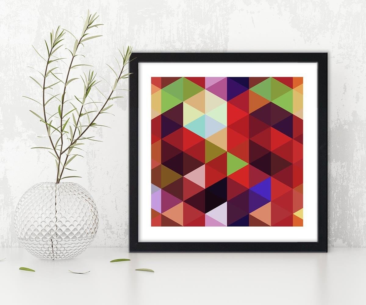 Glezna melnā rāmī - Abstract Pattern 3 Home Trends