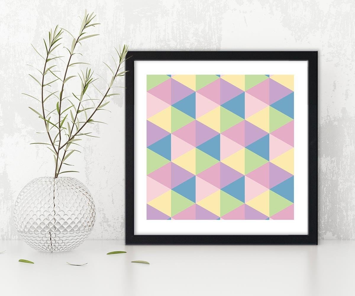 Glezna melnā rāmī - Abstract Pattern 5 Home Trends