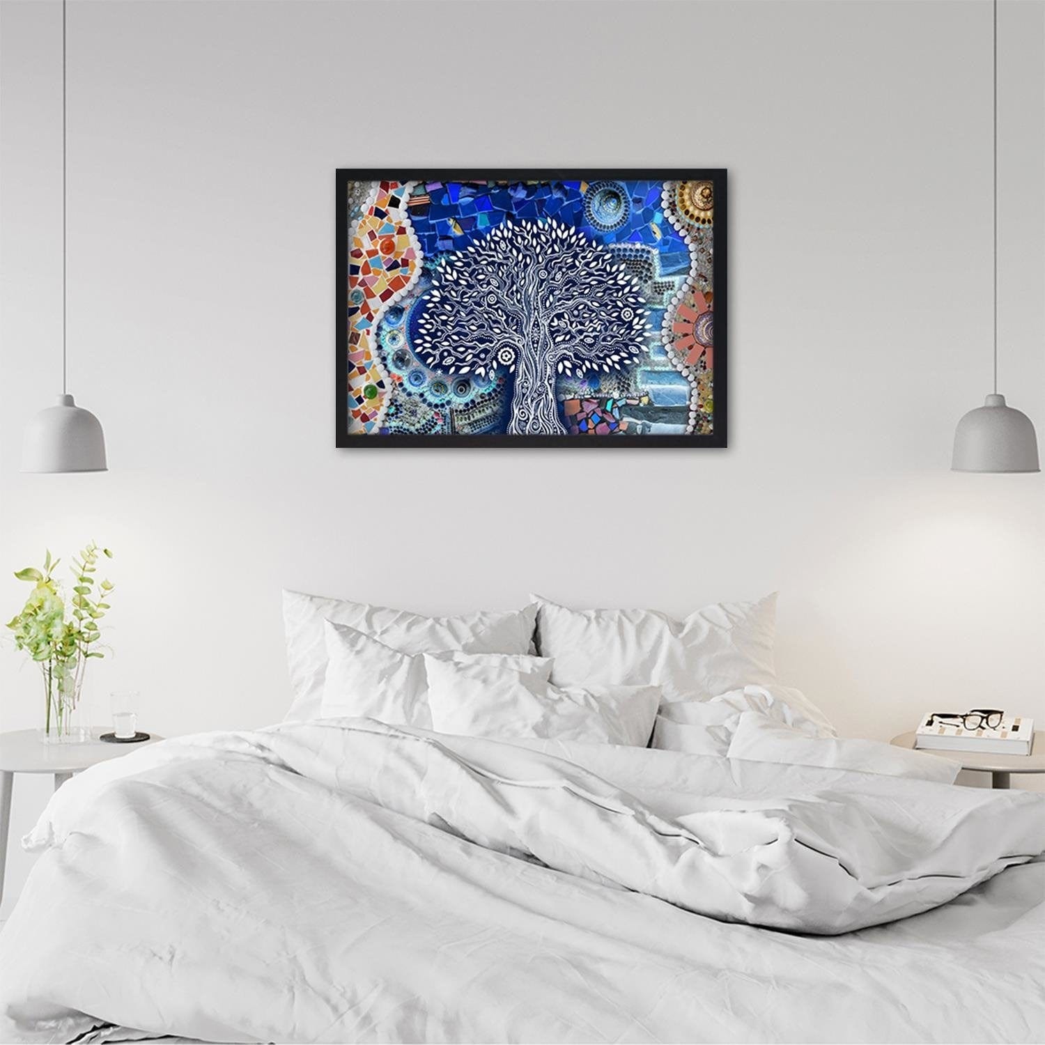 Glezna melnā rāmī - Abstract Tree Home Trends