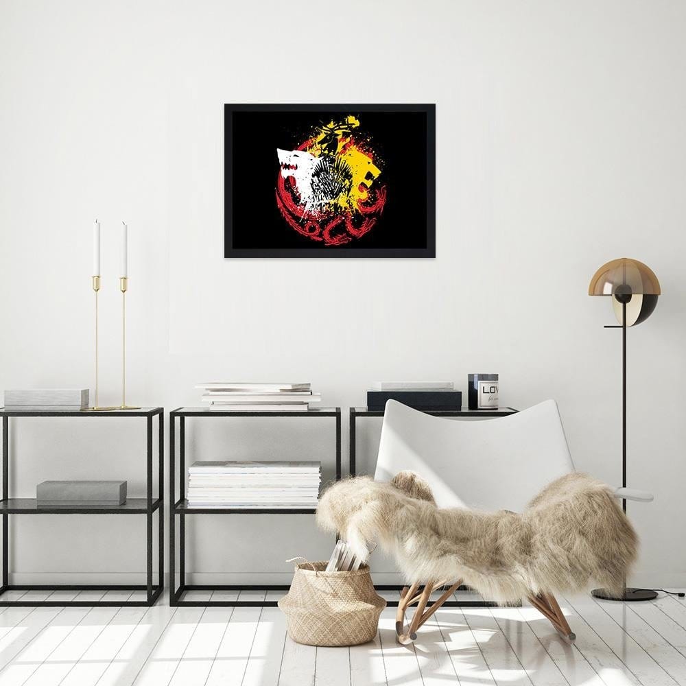 Glezna melnā rāmī - Abstraction Home Trends