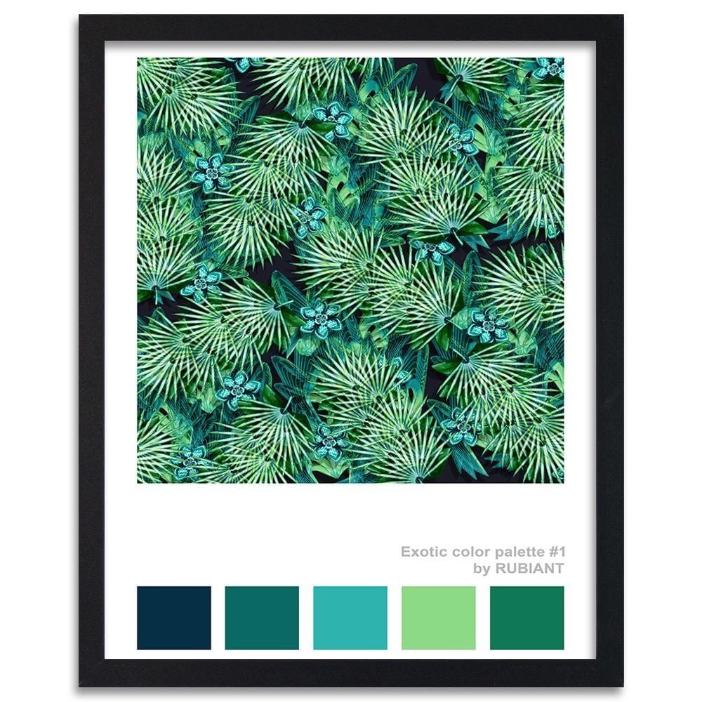 Glezna melnā rāmī - Acapulco Green Home Trends