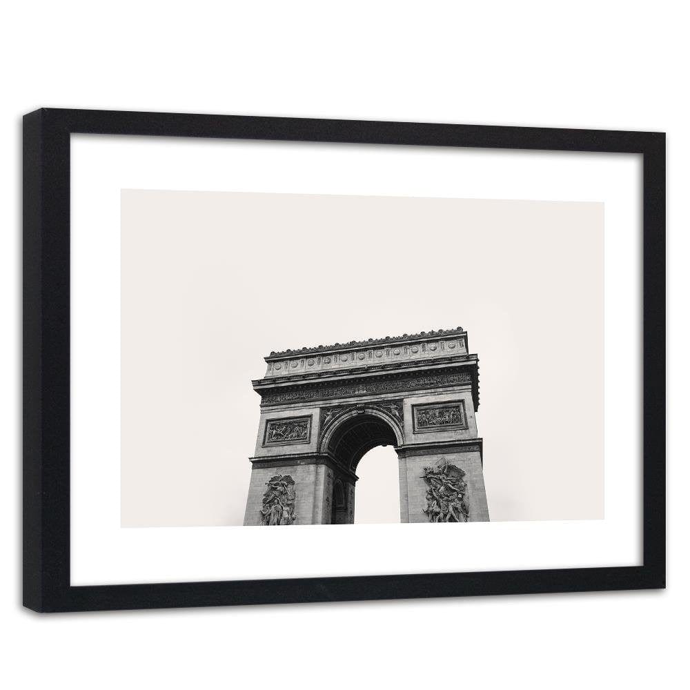 Glezna melnā rāmī - Arc De Triomphe Home Trends