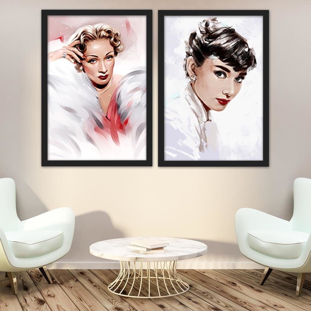 Glezna melnā rāmī - Audrey Home Trends