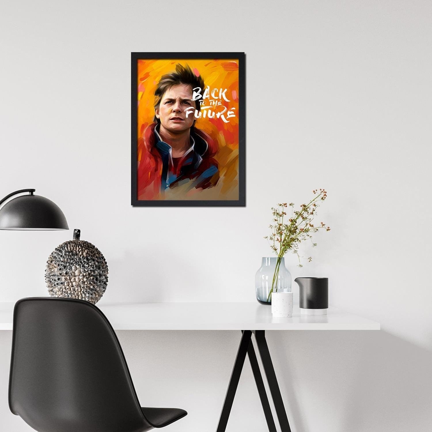 Glezna melnā rāmī - Back To The Future 2 Home Trends