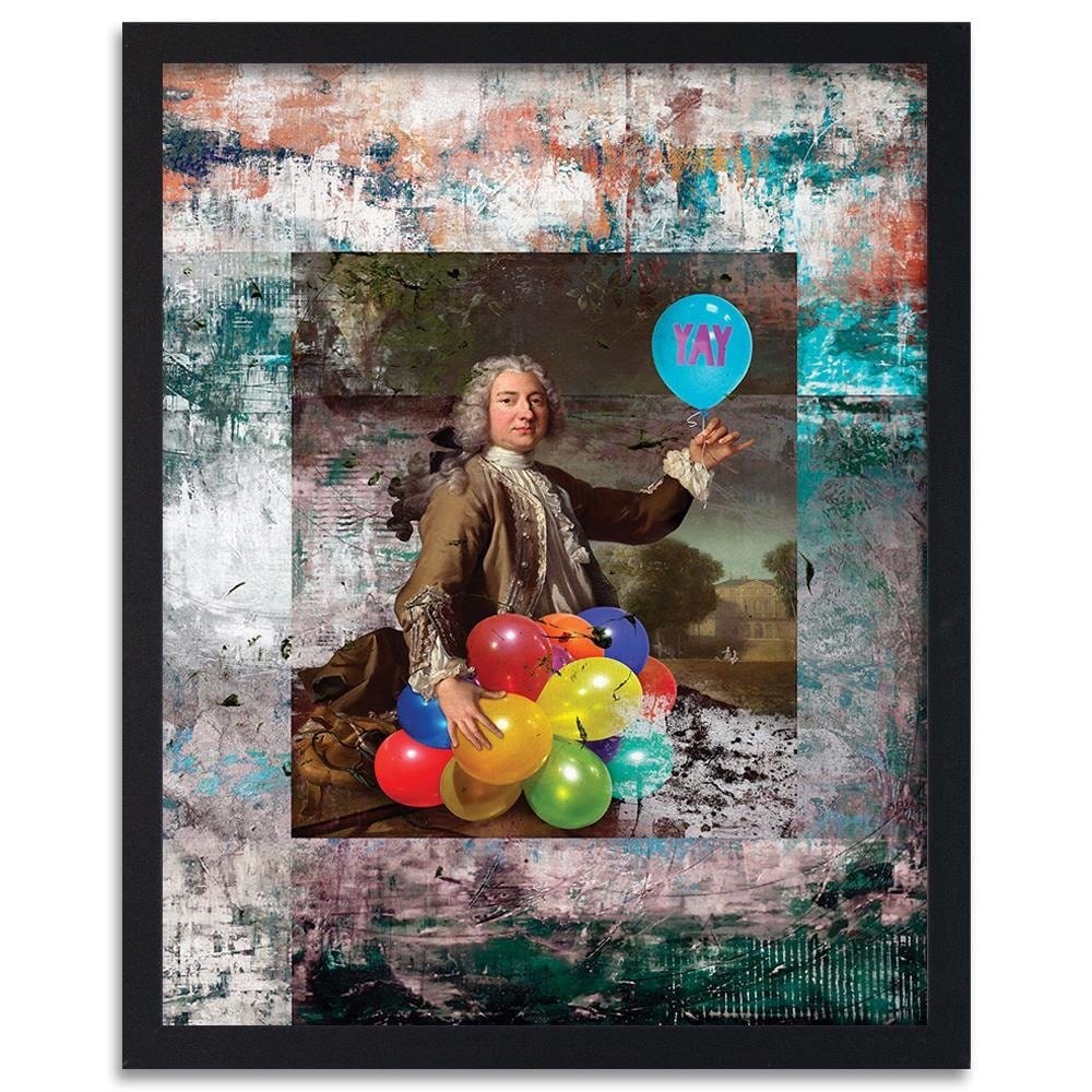 Glezna melnā rāmī - Baroque Rococo Balloons Home Trends