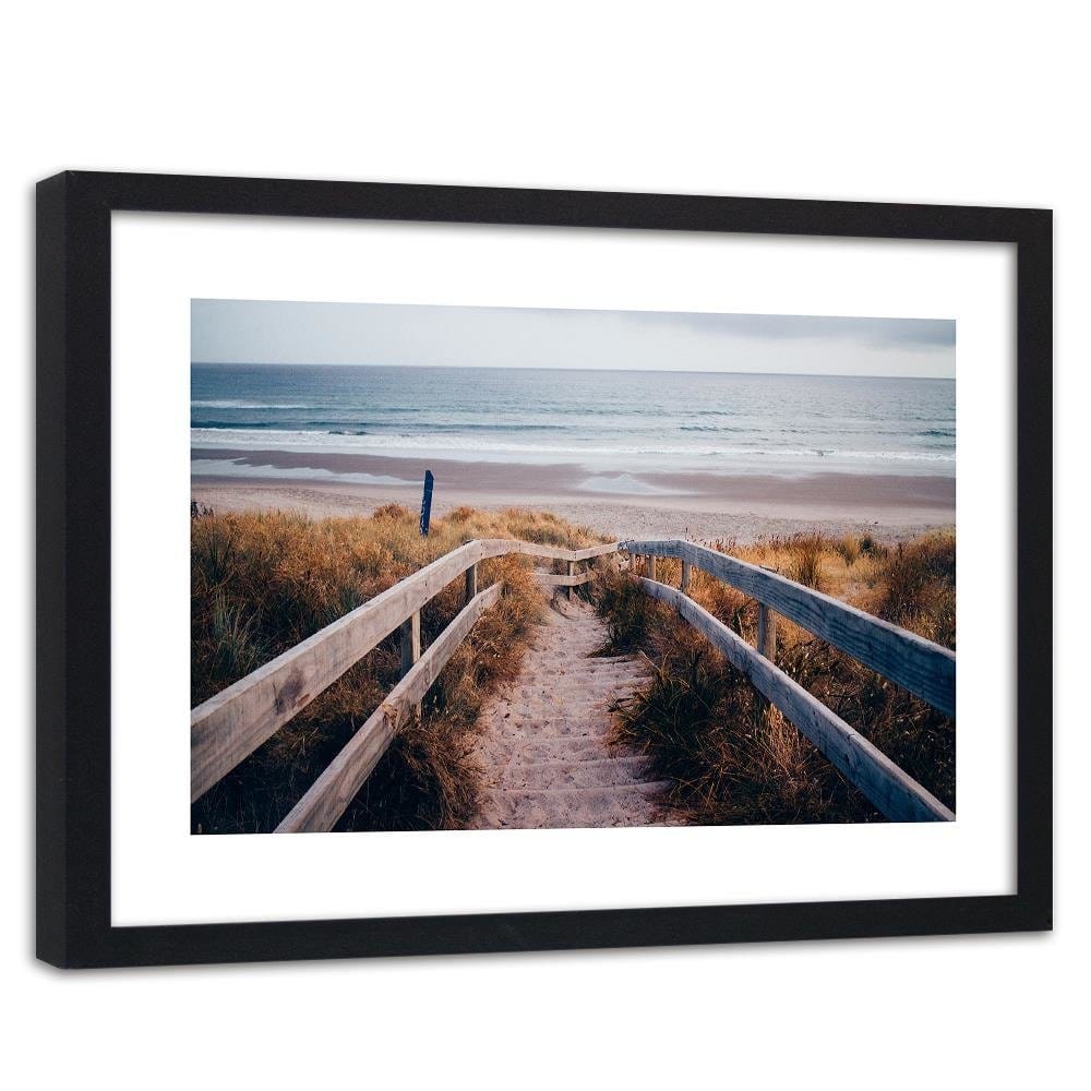 Glezna melnā rāmī - Beach And Seas Home Trends