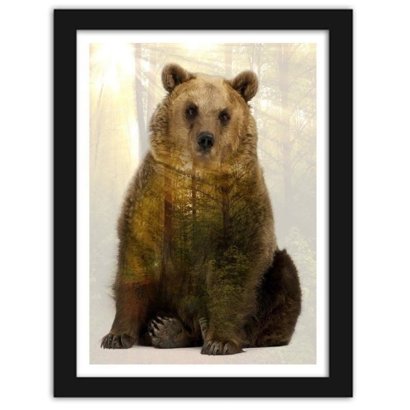 Glezna melnā rāmī - Bear Home Trends