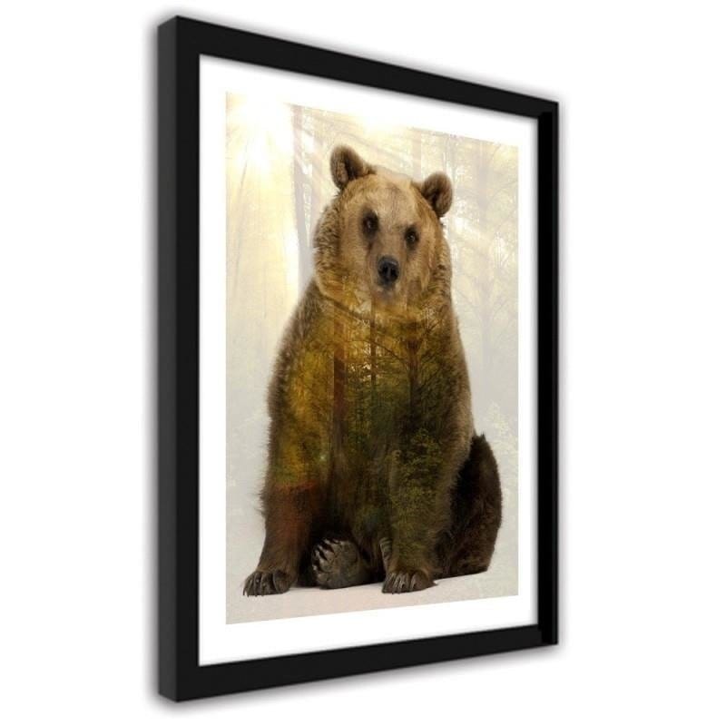 Glezna melnā rāmī - Bear Home Trends