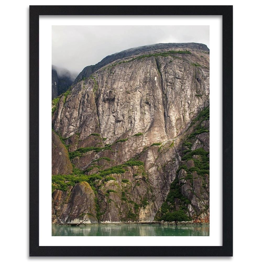 Glezna melnā rāmī - Big Rock By The River Home Trends
