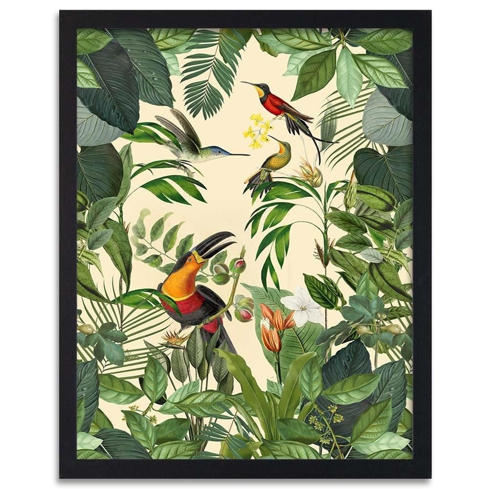 Glezna melnā rāmī - Bird Heaven Home Trends