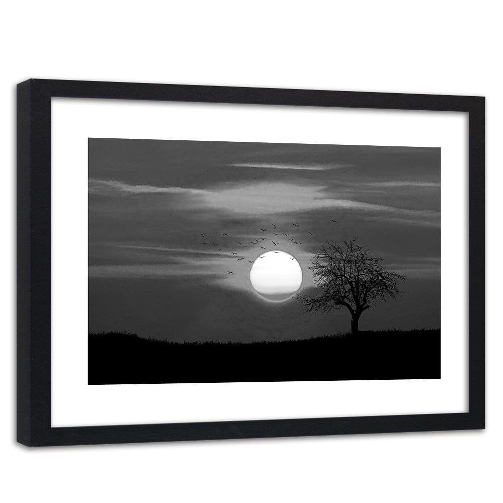 Glezna melnā rāmī - Birds At Sunset 2 Home Trends