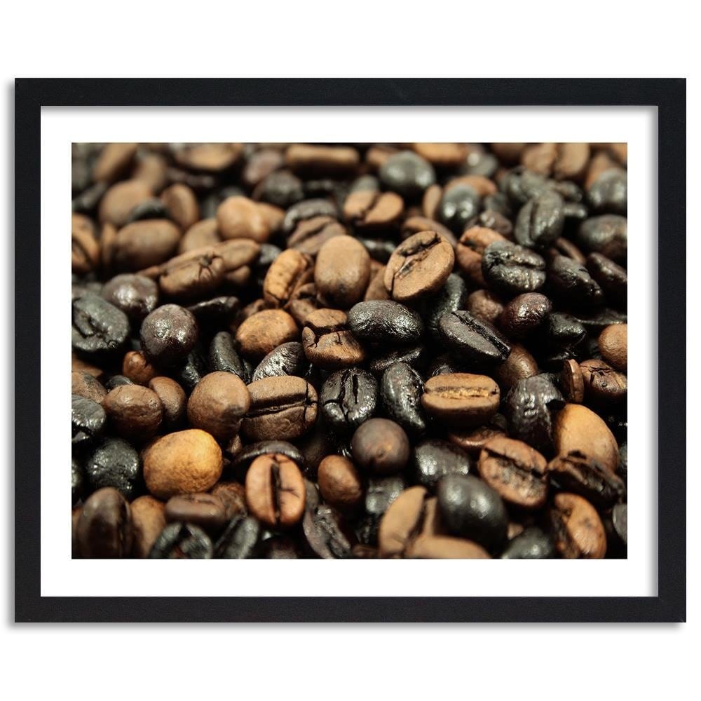 Glezna melnā rāmī - Black And Brown Coffee Beans Home Trends