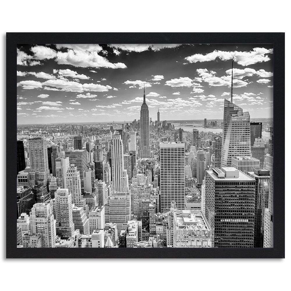 Glezna melnā rāmī - Black And White City Home Trends