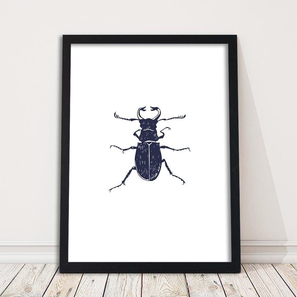 Glezna melnā rāmī - Black Beetle Home Trends
